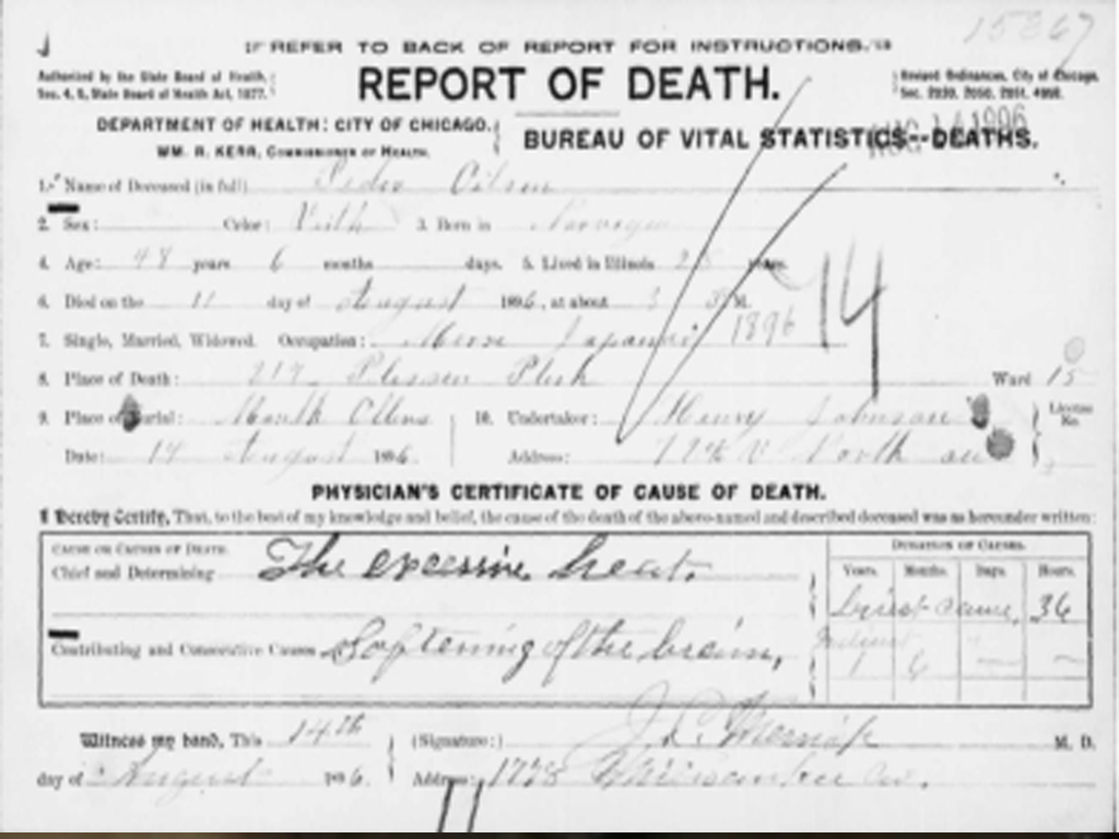 Documentation & Death Certificate